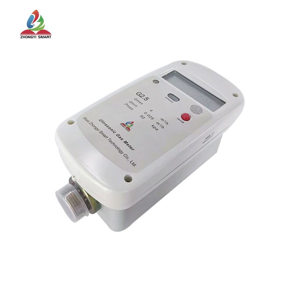 Horizontal ultrasonic gas meter