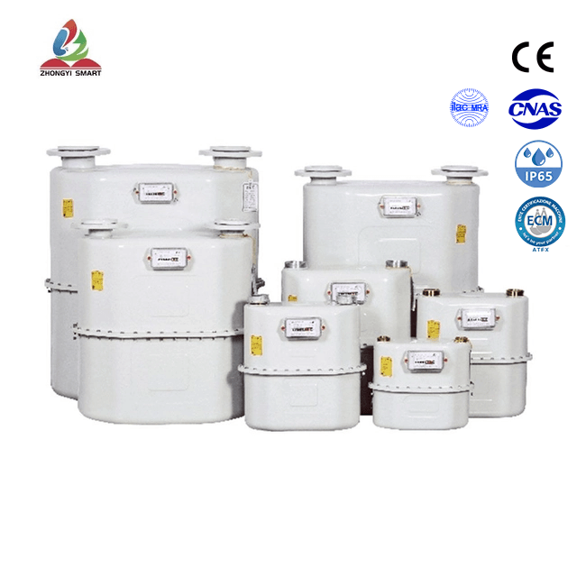 Contador de gas de diafragma mecánico comercial G6-G65