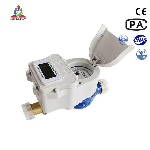 Contador de agua inteligente controlado por válvula de caudal múltiple