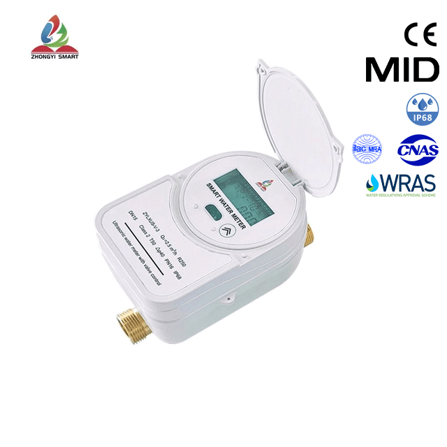 Smart ultrasonic valve controlled water meter