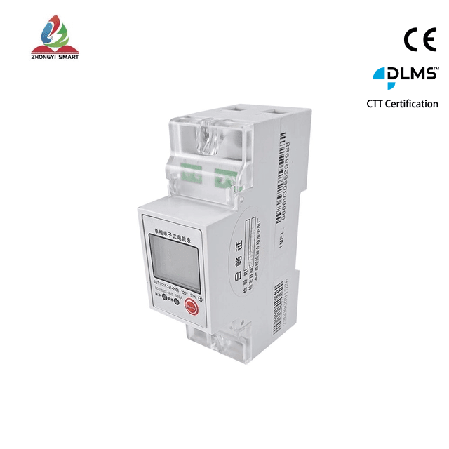 Single Phase Din Rail Energy Meter