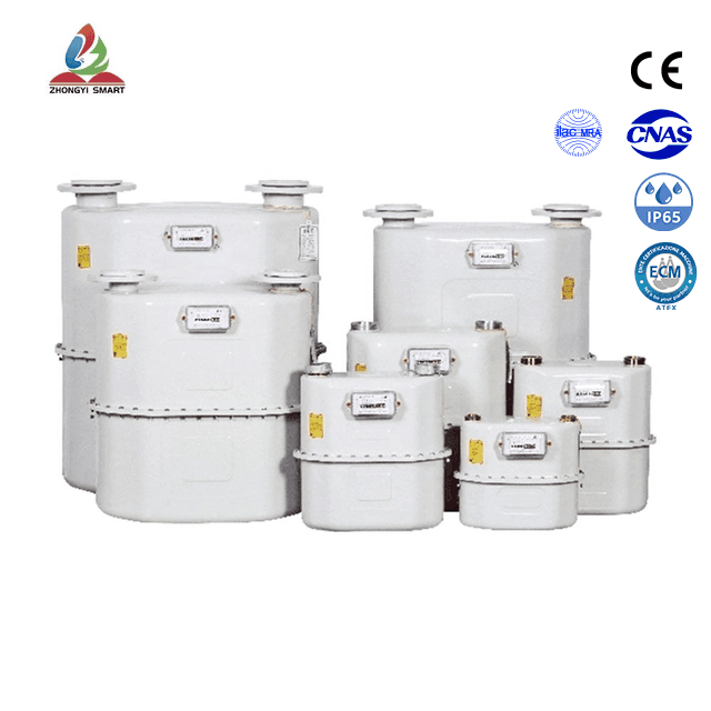 Contador de gas de diafragma mecánico comercial G6-G65