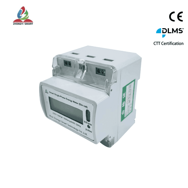 Contador de energía monofásico inteligente Din-Rail (4p)